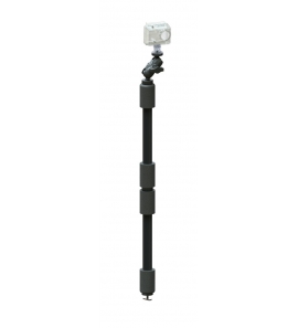 YakAttack PanFish Camera Pole, Mighty Mount / GearTrac ready, 1/4-20 tripod thread 