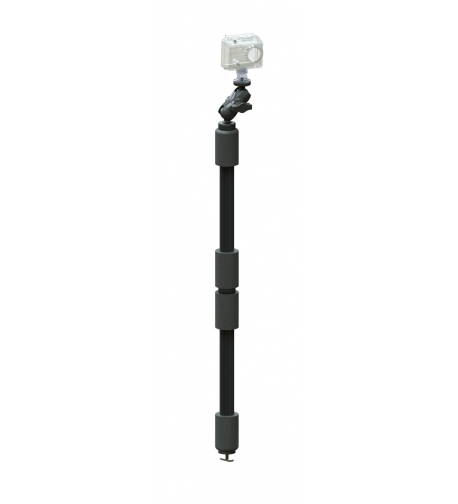 PanFish Camera Pole, Mighty Mount / GearTrac ready, 1/4-20 tripod thread 