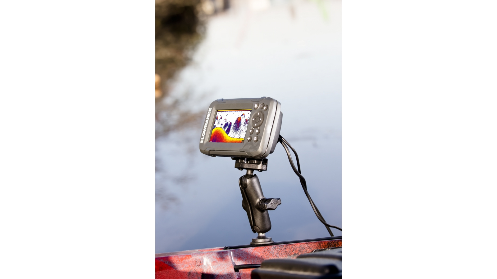 RAM 1 Ball Mount for Lowrance Hook2 4 Series Fishfinders