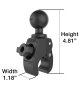 RAM® Tough-Claw™ Small Clamp Ball Base