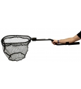 YakAttack Leverage Landing Net, 12" X 20" hoop, 47" long, with extension and foam for storing in rod holder 