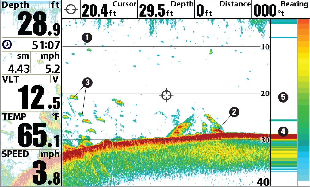 Humminbird DualBeam Plus Szonárkép