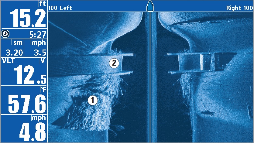 Humminbird Side Imaging Szonárkép