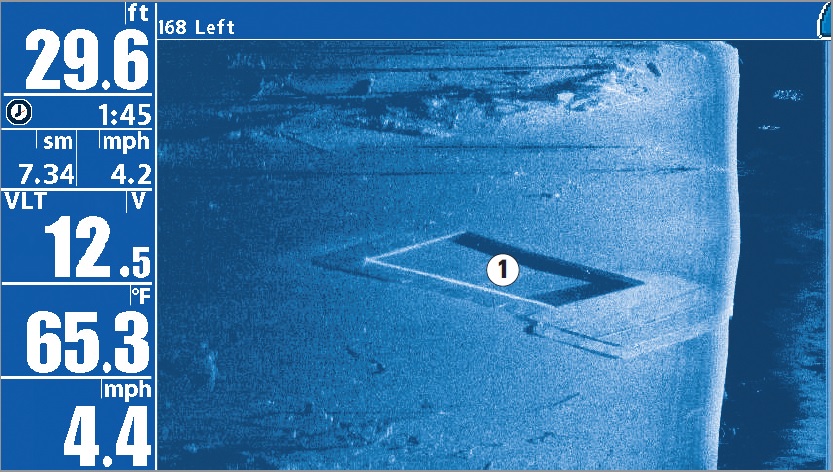 Humminbird Side Imaging Szonárkép